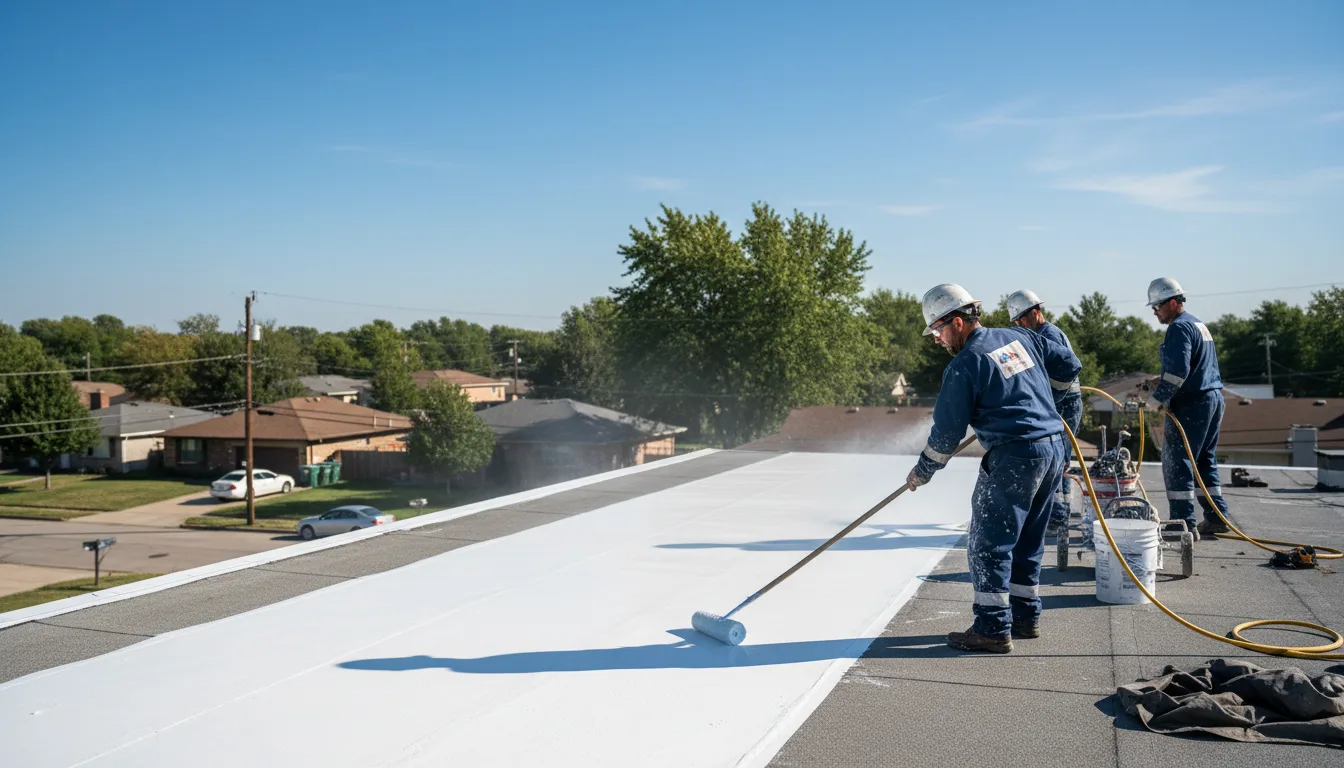Commercial roof coating in Ratliff City, OK near me